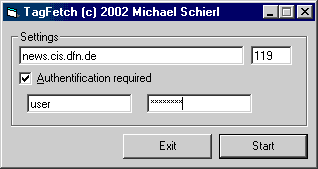 Screenshot Tagfetch